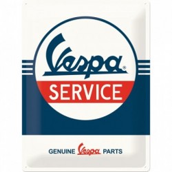 Placa metalica - Vespa - Service- 30x40 cm